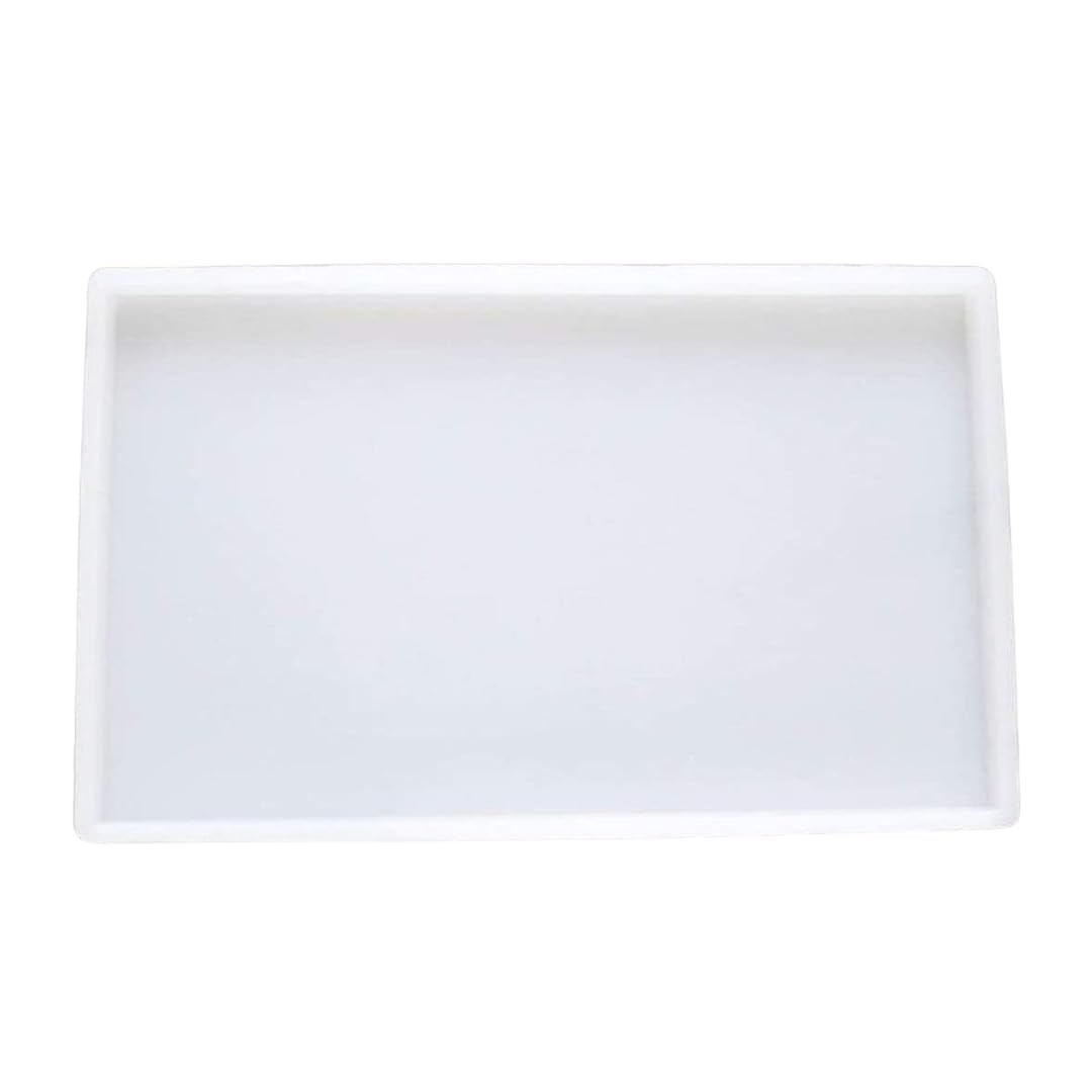 POLYSTORE 9/12 Plain Rectangle Resin Mould Resin Large Silicone Irregular Tray Mould for DIY Handmade Plate.-image-26