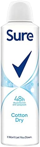 Sure Women Cotton Dry Anti-Perspirant Deodorant Aerosol, 150 ml