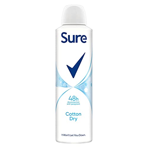 Sure Women Cotton Dry Anti-Perspirant Deodorant Aerosol, 150 ml
