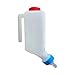 Animal Nursing Bottles | Farm Animal Feeding Kit for Goats, Lambs & Calves | ABS Plastic with Soft Nipple & Scale Markings | Slow/Medium Flow Milk Feeder for Newborn Livestock (800ml)
