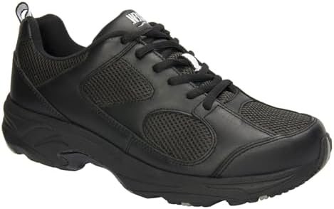 Drew Men's Lightning II Comfortable Therapeutic Leather Athletic Shoe with Double Depth