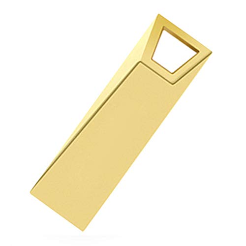 CHENCHUAN Computer Accessory 4GB USB 2.0 High-speed Interface Metal Waterproof Flash Disk(Black) USB Flash Drive (Color : Gold)
