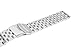 SINAIKE 20mm Silver Watch Band Premium Solid Stainless Steel Metal Replacement double locks Strap for Men Women