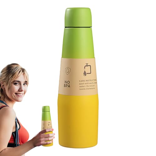 Botella De Agua Para Gimnasio - Vaso Deportivo Térmico - A Prueba De Fugas De Acero Inoxidable Con Gran Capacidad Unisex Para Viaje Trabajo Hogar