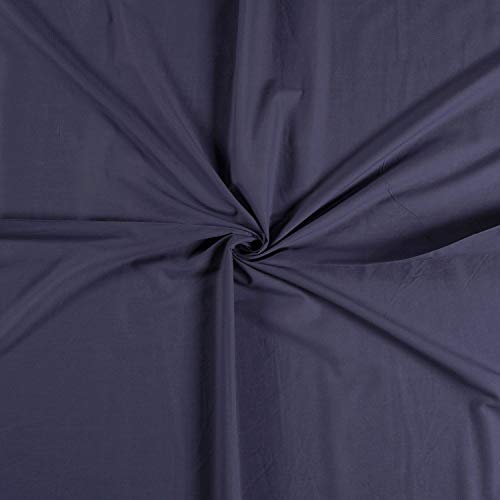 Tissu voile de coton bleu acier pour confectionner des vêtements d'été fluides