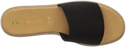 BC Footwear Women's Cotton Candy Flat Sandal, Black, 6 M US | Image 4