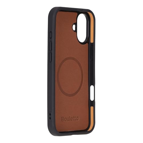 Coque de téléphone fine iPhone 16 Plus cuir crocodile noir