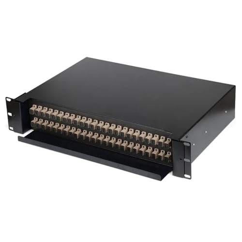 Panneau de brassage fibre optique odf 2u 48 ports avec pigtail lc multimode om3