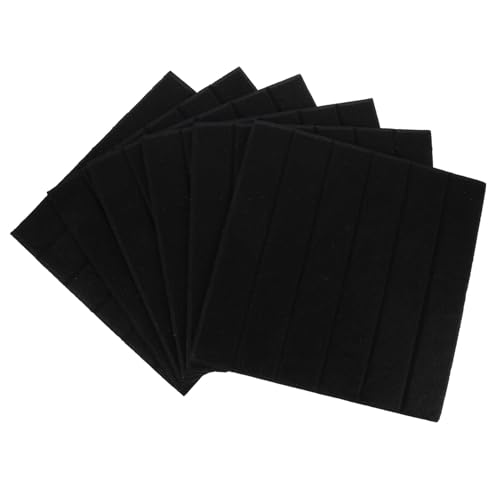 Abaodam 6 piezas Paneles acústicos absorbentes de sonido en fibra de poliéster para uso en casa y estudio con diseño de franjas verticales para reducción de ruido miniatura 1