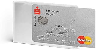 Durable 890319 Etui na kartę (z ochroną RFID), opak. 3 sztuki, przezroczyste.
