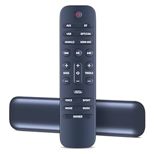 Snrigw Ersatzfernbedienung kompatibel mit GRUNDIG DSB 1000 DSB 2000 DSB 2100 GSB 950 2.1 Dolby Atmos Soundbar