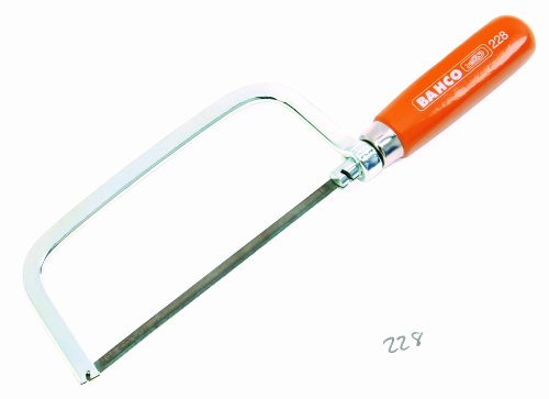 Bahco 228 Mini Hacksaw with Blade Tensioning Handle Made of Breech Wood