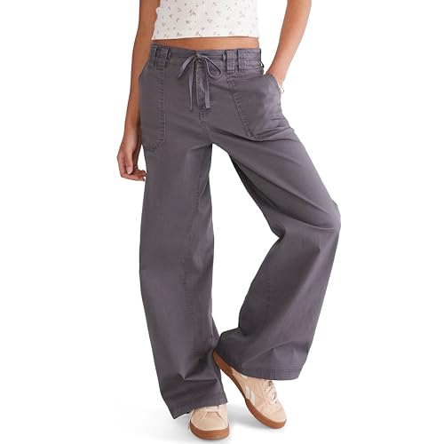 Aéropostale Women's Low-Rise Baggy Wide-Leg Jean, Magnet
