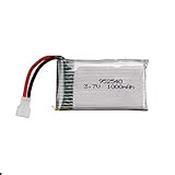 Voltaje: 3,7 V Grehod Cargador de batería lipo de 1000mAh 3.7v KY601S para SYMA X5 X5S X5C X5SC X5SH X5SW M18 H5P HQ898 K60 HQ-905 CX30 batería Recargable 1battery