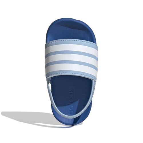 adidas Unisex Baby Adilette ESTRAP Slides Infants RUTSCHEN, Clear Sky/Cloud White/Bright Royal
