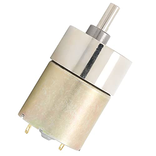 Motor de reducción CC reversible de baja velocidad 100 rpm 24V con giro ajustable 2