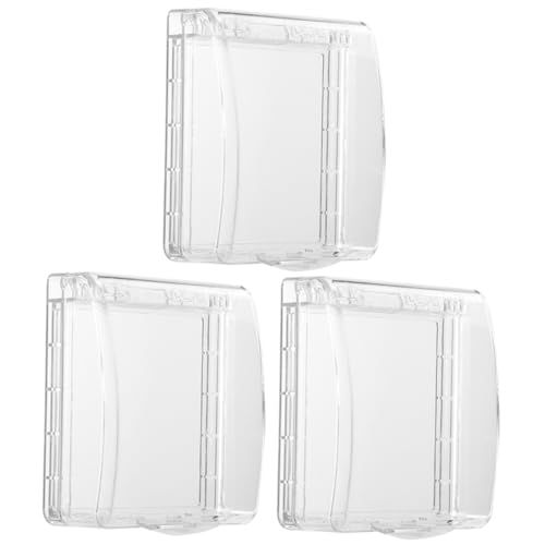 Gadpiparty de Tomacorriente 3 Piezas Protección contra Agua Diseño Antisalpicaduras para Uso Interior y Exterior Resistente Cubiertas Eléctricas