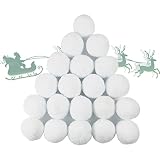 CHAOMIC 20 Packs Snowballs for Kids Indoor,Fake Snowballs Artificial Snowballs Winter Xmas Decoratio