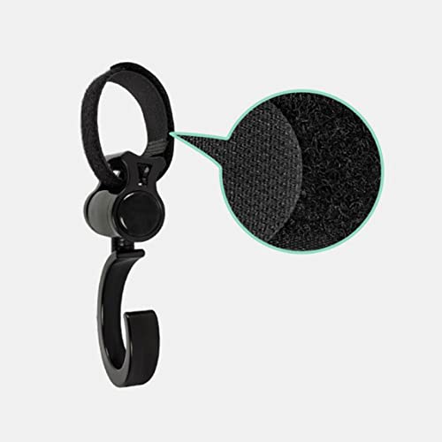 Ganchos para bebê - 360 Graus Rotação Ajustável Carrinho Clips convenientes para Bolsa Fraldas,Ganch