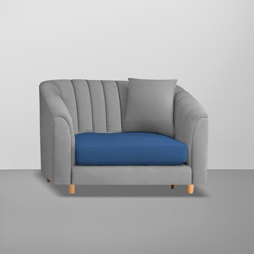 Image of Doraldo Seater Sofa Set for Living Room (Blue Grey) Premium Fabric Sofa Set
