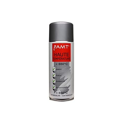 Peinture aérosol Gris Alu haute température AMT 330 ml