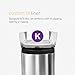 simplehuman 45 Liter / 11.9 Gallon Butterfly Lid Kitchen Step Trash Can, Brushed Stainless Steel
