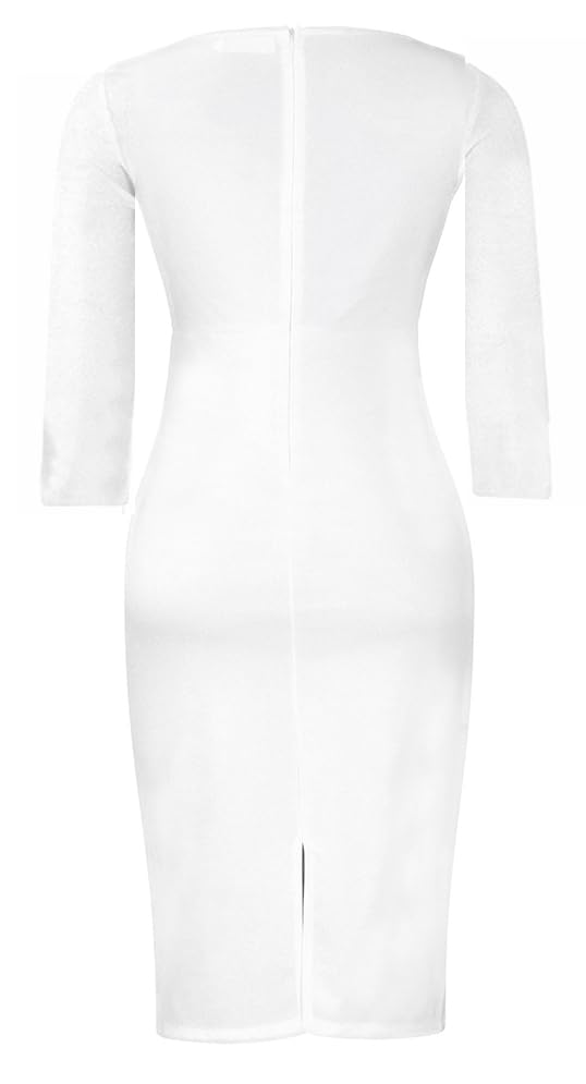 Church Dress for Womens Casual Bodycon Dresses Elegance Midi Wrap Dresses Teacher Office Suiting Modest Business Outfits3