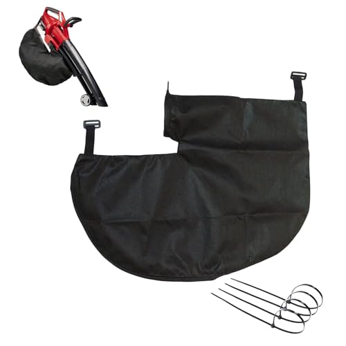 Laubsauger Fangsack für Einhell GE-CL 36 Li E-Solo und Gardenic Hof 3000W - Ersatzbeutel mit Reißverschluss, Verstellbarer Auffangsack für Laubsauger (A)
