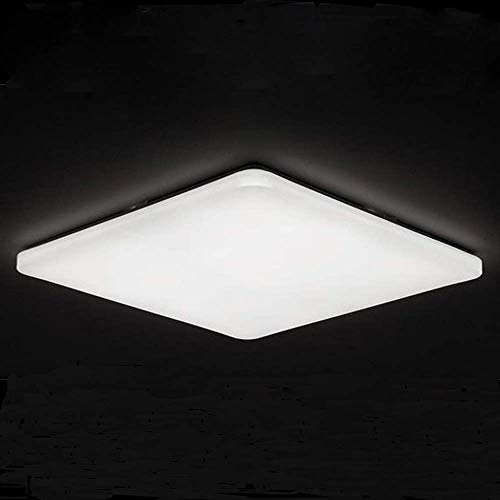 Preisvergleich Produktbild WEIERR 48W Deckenlampe LED Deckenleuchte Kaltweiß, Wasserdicht IP44 Einfacher Stil Acryl Küchenlampe für Esszimmer Wohnzimmer Schlafzimmer, 3840LM 6000-6500K, Quadratische 54 x 54 cm (48W Kaltweiß)