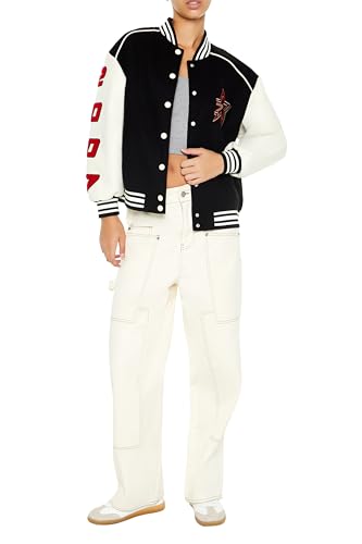 Forever 21 Star Girl Varsity Letterman Jacket2