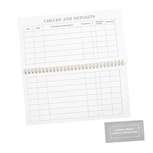 MINAOLULUS 2 Stück Geschäftsbuch Scheckregister