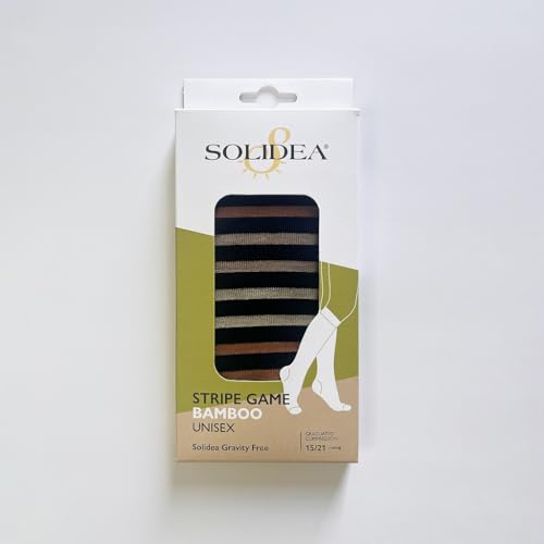 Medias de compresión graduada SOLIDEA Stripe Game alta tecnología textil 3