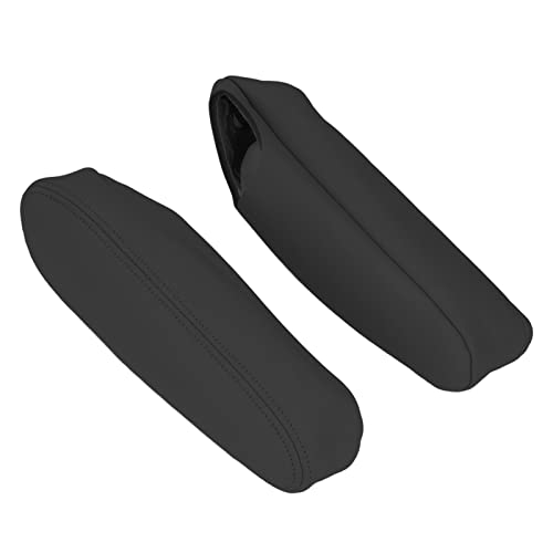 Housse d'accoudoir étanche, housse d'accoudoir de siège avant facile à nettoyer résistant à l'usure 2 pièces/ensemble de remplacement pour Chevrolet Tahoe Suburban 1500 2000-2006 pour(Le noir) Cover