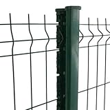 poteau panneau grillage rigide piquet pour clôture, poteau pour grillage, poteau en métal, piquet métallique, clôture résidentielle, fixation grillage, accessoires jardin, robuste, durable, antirouille