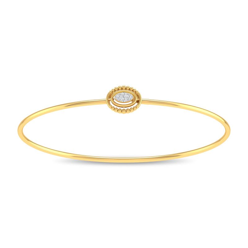 KISNA 14KT|18KT BIS Hallmark Pure Gold bracelets For Women Size -2.4 anna