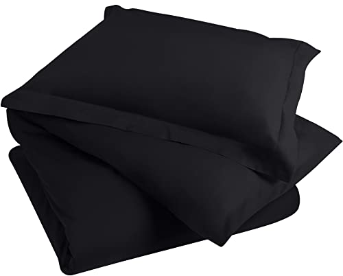 Utopia Bedding Duvet Cover Twin Size Set - 1 Duvet Cover With 1 Pillow Sham - 2 Pieces Comforter Cover With Zipper Closure - Ultra Soft Brushed Microfiber, 68 X 90 Inches (Twin/Twin Xl, Black) #TOP6