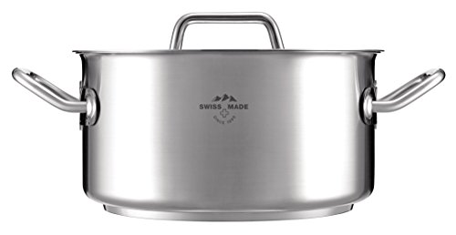 KUHN RIKON,37294 Montreux Casserole, 20cm, 3.0L, Stainless Steel, Silver, 20 cm/3 Litre