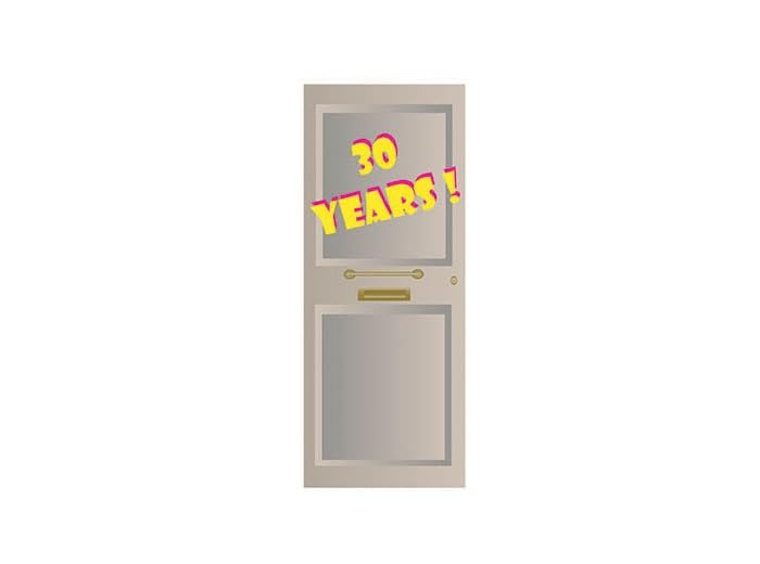 Lot de 12 - Décoration de Porte Anniversaire 30 Ans 2m