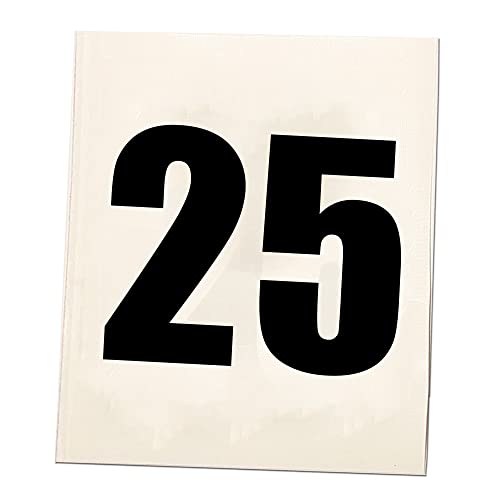 Windshield Racing Numbers Vinyl Decal Stickers | Track Drag Strip