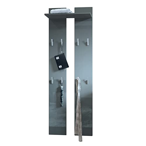 Vladon Wandpaneel 170, Made in Germany, Garderobenpaneel bestehend aus 2...