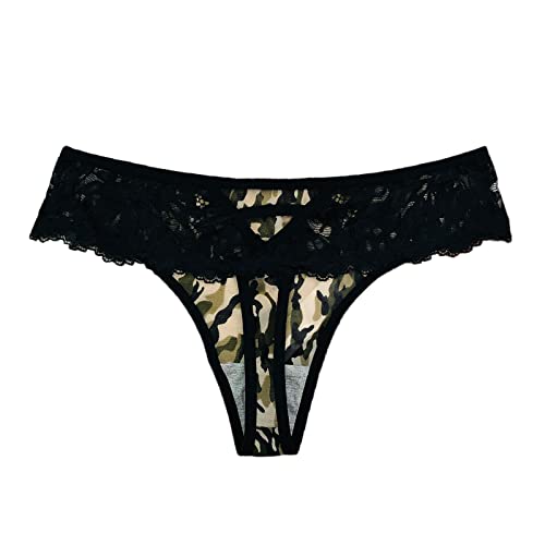 TIMIYUYU Damen Höschen mit Leopardenmuster Sexy String Tanga Hipster Dessous Niedrige Taille Mode Thongs Unterhose Bikini Panties V-String Thongs...