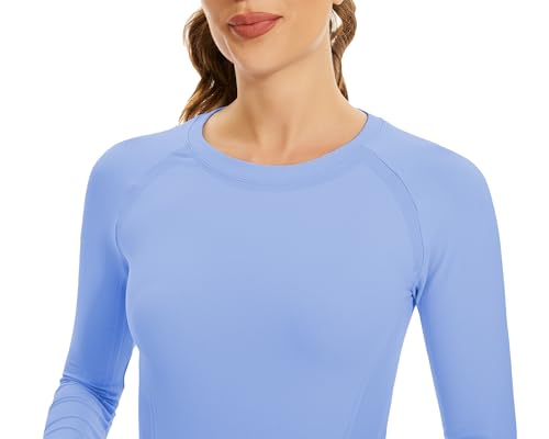 Image of MathCat Workout Shirts for Women Long Sleeve, Workout Tops for Women, Quick Dry Gym Athletic Tops,Seamless Yoga Shirts XS-XL