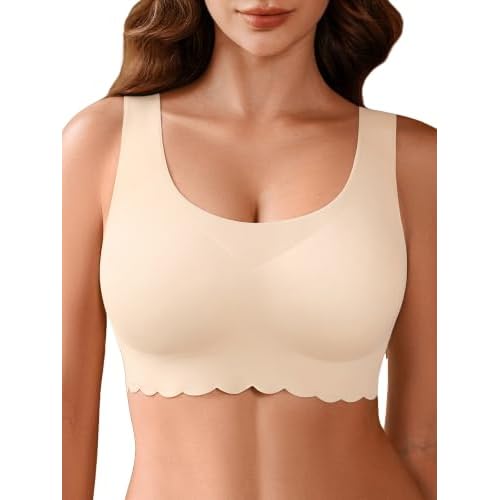 Seamless Pullover Bras for Women No Underwire S-3XL Comfortable Lounge Bra