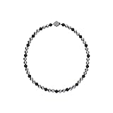 [ZAAP] Tech ネックレス BT8 天然石 ブラックトルマリン (ブラックトルマリン8mm / Lサイズ47cm)