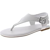 Calvin Klein Women's Moraca Sandal, White 141, 8