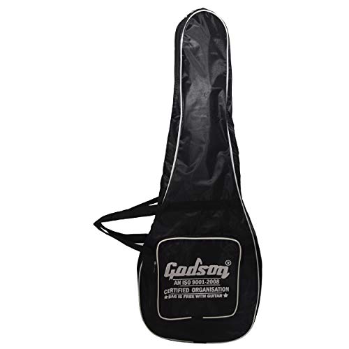Image of Godson Shantiniketan 6-Strings Right-Handed Acoustic Guitar-Semi-Electric with Bag (Blue)