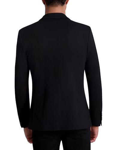 KARL LAGERFELD Men's Contrast Trims Exposed Zipper Blazer3