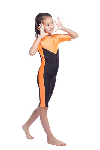 HANYIMIDOO Muslim Islamic Girls Half Sleeves One-Piece Swimwear3