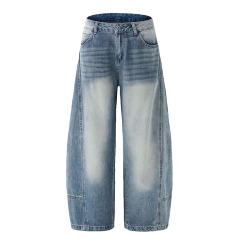 Men's Casual Jeans Washing Gradient Color Summer Machete