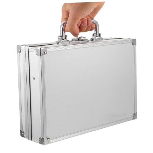 Aluminum Alloy Tool Box Organizer Portable 1-Piece Storage Case for Instruments and Makeup Lockable Design for Professionals and Home Use4